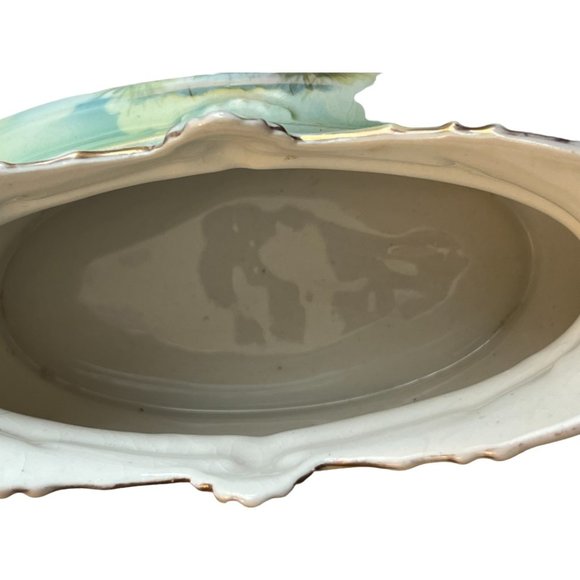 💕 SOLD 💕 ROYAL BRUXONIA Double-Handled Early 1900s ANTIQUE Swan Vase Austria - Picture 8 of 14